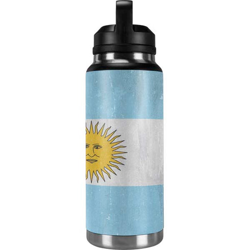 Argentina Flag Distressed YETI Rambler 36oz Bottle Skin